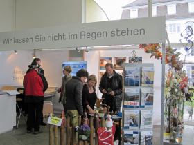 Messstand der Strehl GmbH auf der Baumesse in Überlingen, März 2014